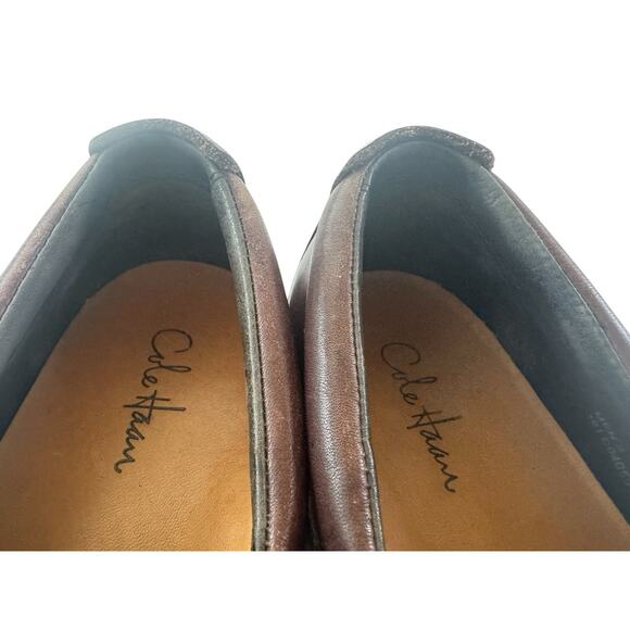 Cole Haan Penny Loafer Driving Shoes Mens 9 1/2 Brown Leather Preppy #6048 - Picture 10 of 11